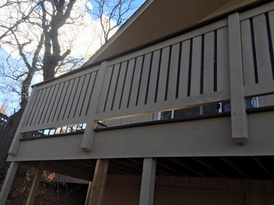 Custom Rail & Privacy Features from Woodland Park Deck Builder
