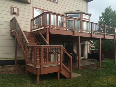 Custom Designed Staircases  from Woodland Park Deck Builder